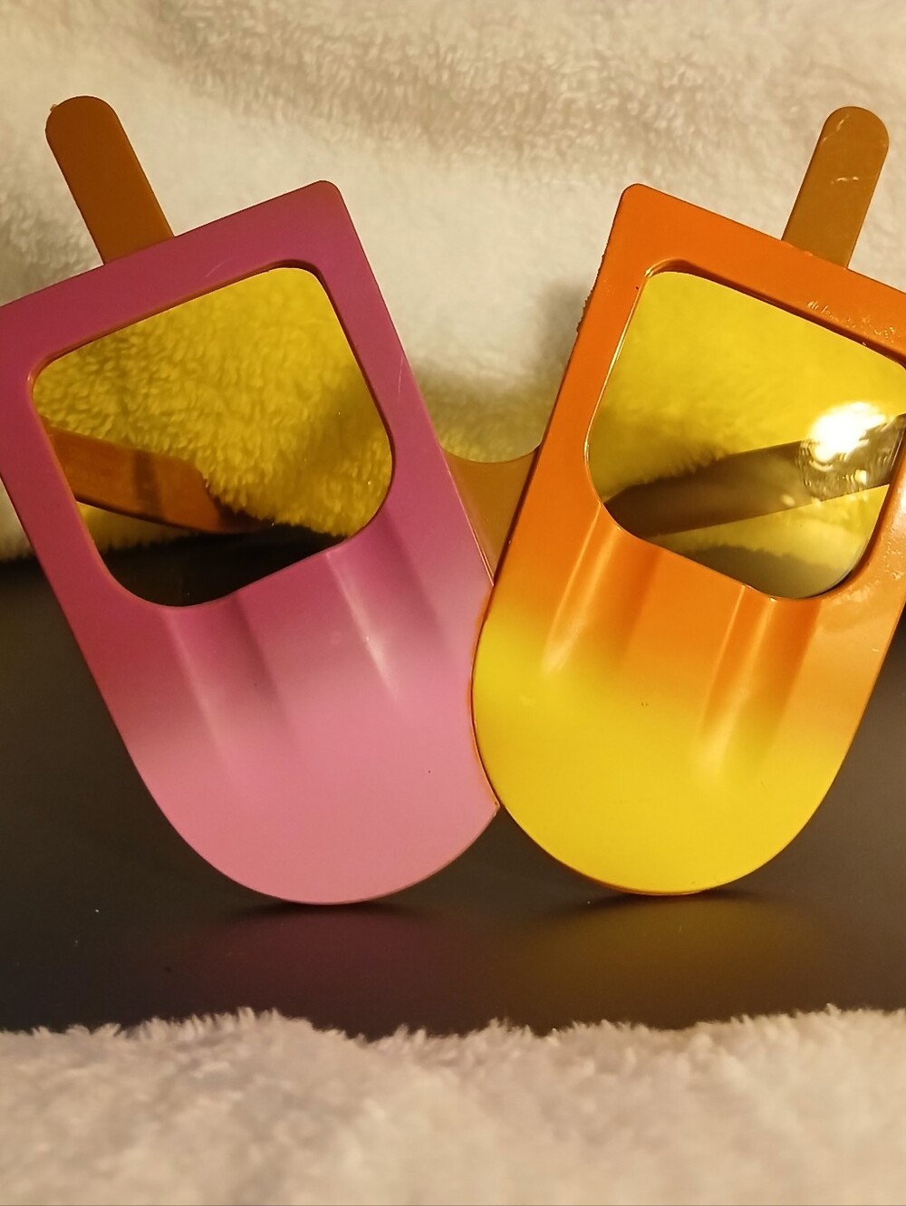 Colorful Popsicle Glasses - Pink & Orange-Yellow Brand NEW